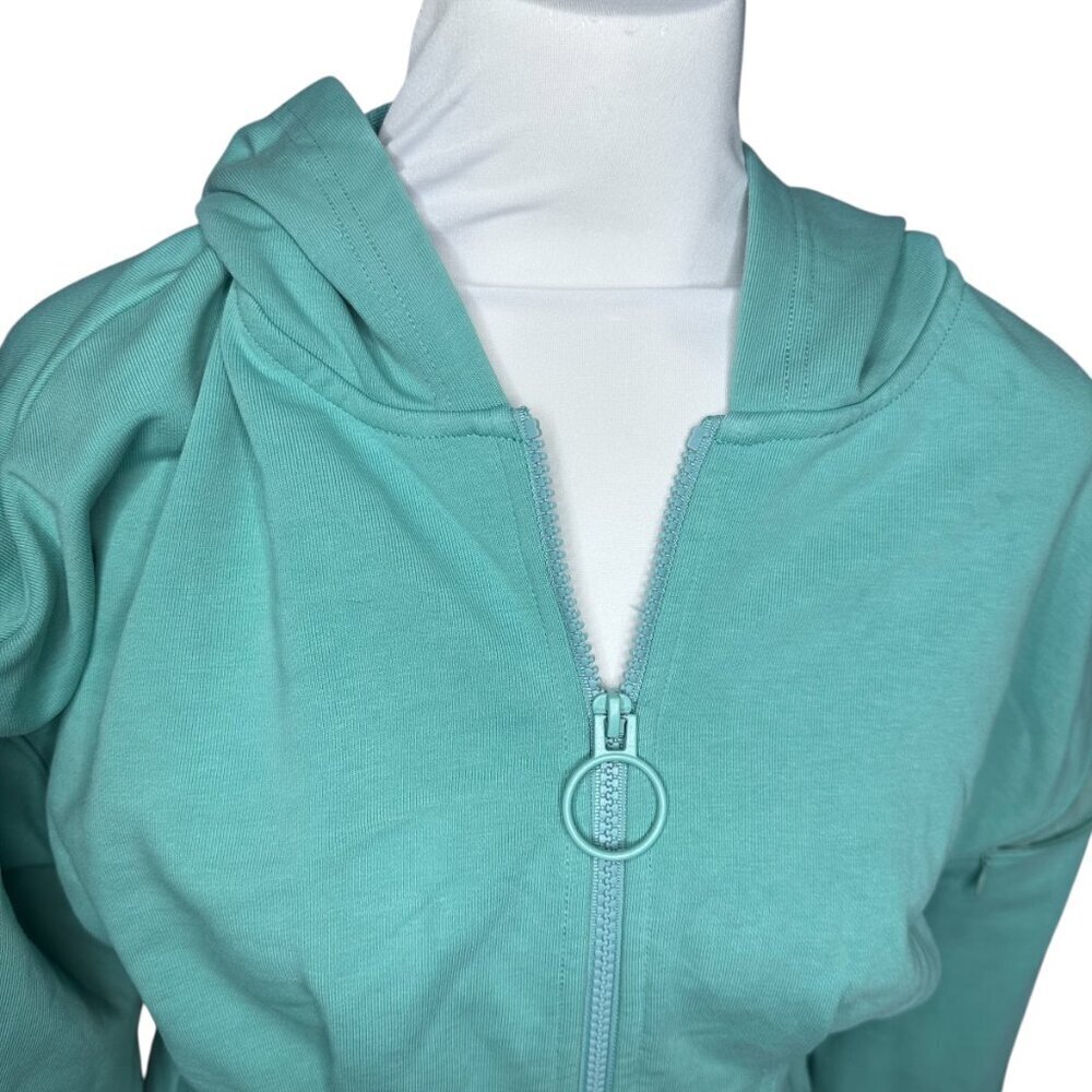 Fabletics Dakota hoodie mint teal Serenity womens full zip jacket Small - Picture 3 of 8